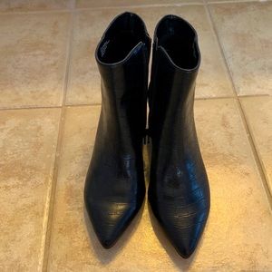 Express heel boots with zipper